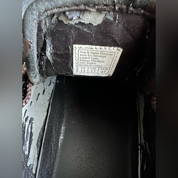 True Religion Leather Dress Sneaker (size 13) - Picture 3 of 3